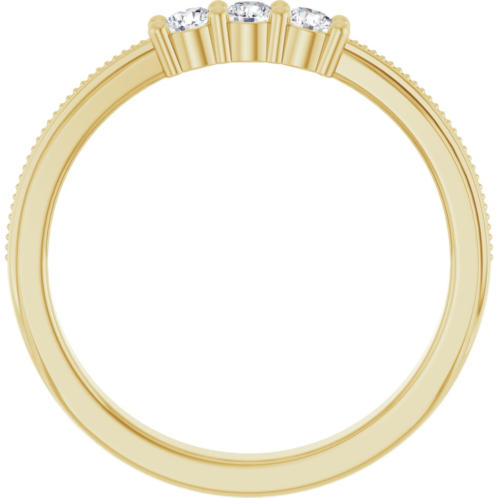 14K Yellow Gold 1/5 CTW Natural Diamond Anniversary Band