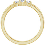 14K Yellow Gold 1/5 CTW Natural Diamond Anniversary Band
