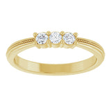 14K Yellow Gold 1/5 CTW Natural Diamond Anniversary Band