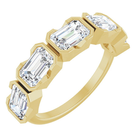 14K Yellow Gold 3 CTW Lab-Grown Diamond Anniversary Band