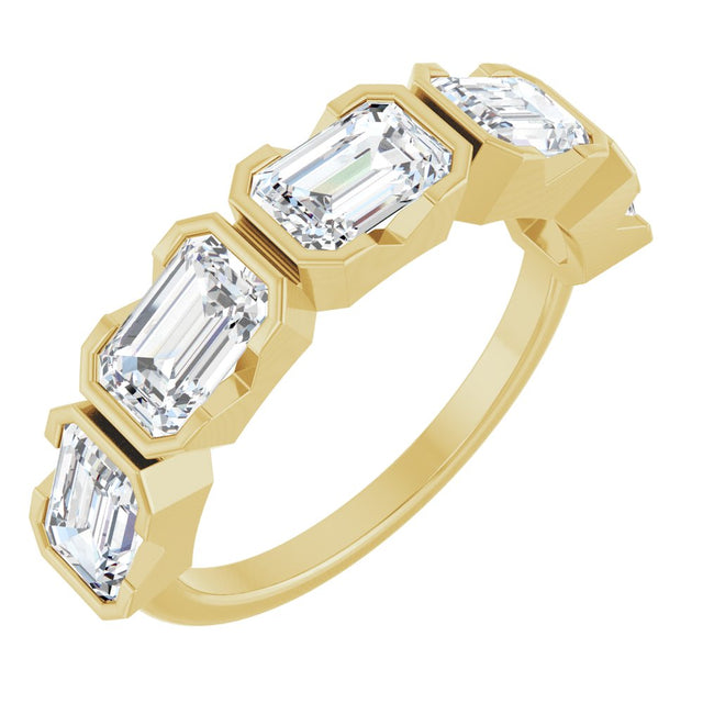 14K Yellow Gold 3 1/4 CTW Lab-Grown Diamond Anniversary Band