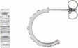 14K White Gold 1/5 CTW Natural Diamond 11.6 mm Hoop Earrings