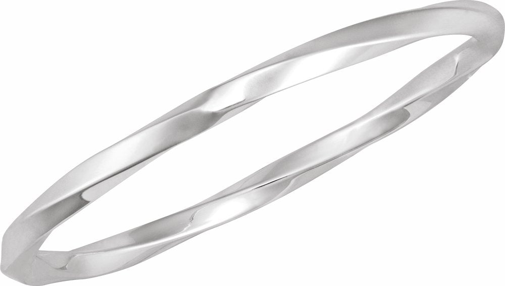 Sterling Silver Twisted 7 1/2" Bangle Bracelet