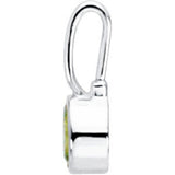 Sterling Silver Imitation Peridot Hook Charm/Pendant