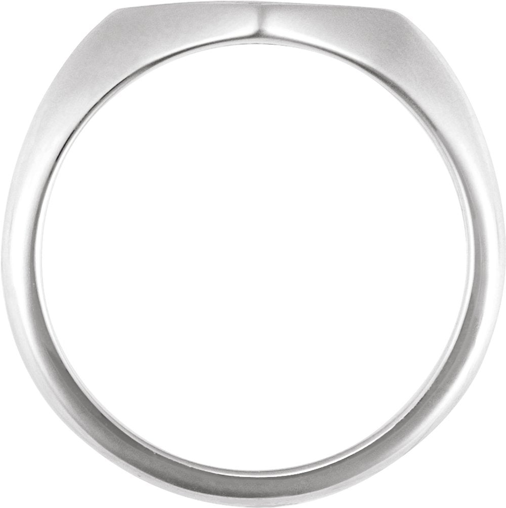 Sterling Silver Geometric Signet Ring