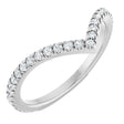 14K White Gold 1/3 CTW Lab-Grown Diamond Contour Band