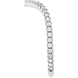 14K White Gold 1/3 CTW Lab-Grown Diamond Contour Band
