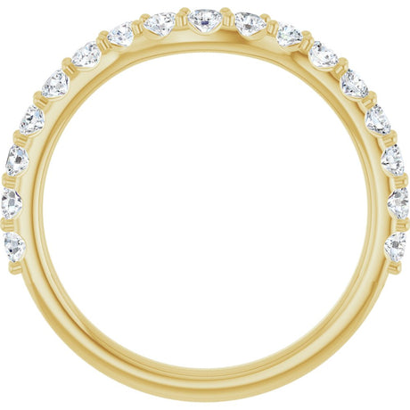 14K Yellow Gold 5/8 CTW Lab-Grown Diamond Contour Band