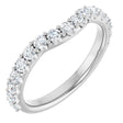 Platinum 5/8 CTW Lab-Grown Diamond Contour Band