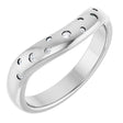 14K White Gold .08 CTW Lab-Grown Diamond Contour Band