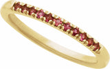 14K Yellow Natural Pink Tourmaline Ring