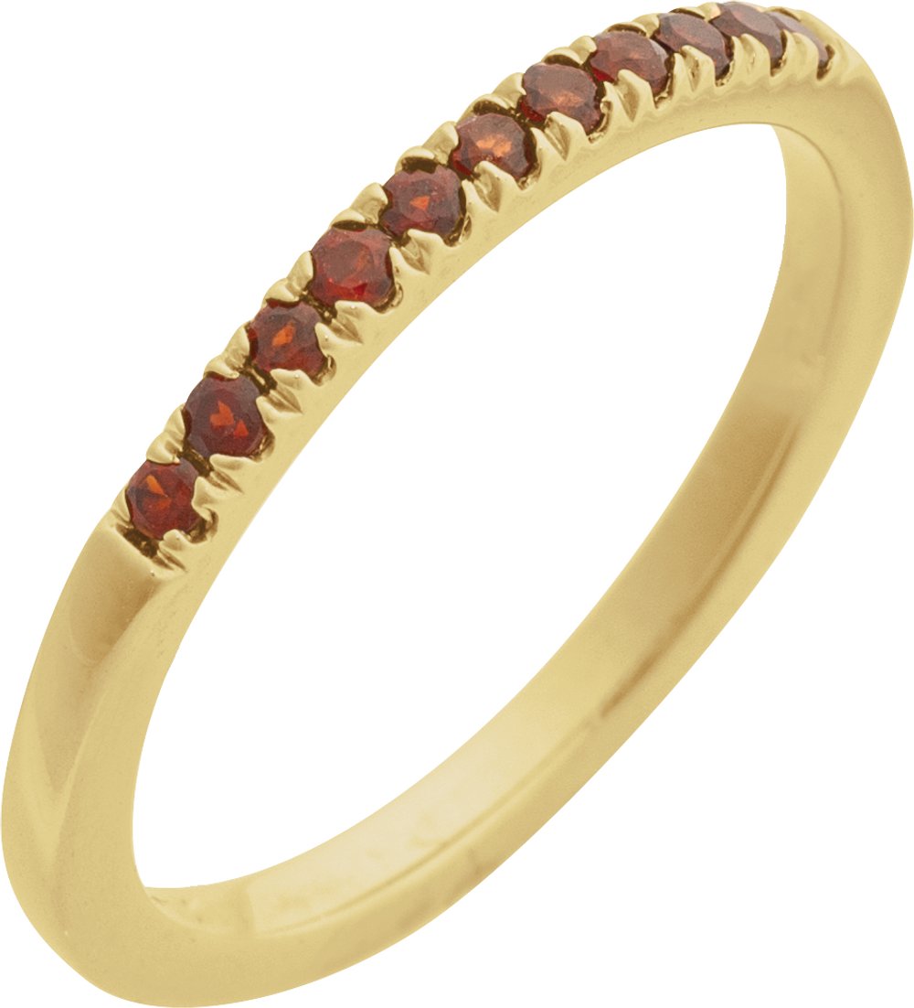 14K Yellow Natural Mozambique Garnet Ring