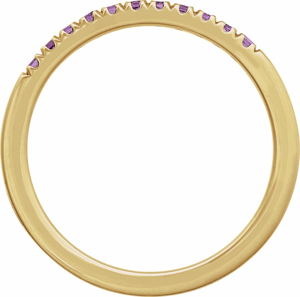 14K Yellow Natural Amethyst Ring