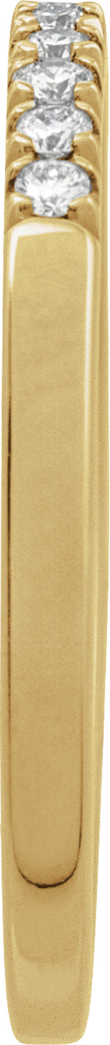14K Yellow Gold 1/6 CTW Lab-Grown Diamond Stackable Ring