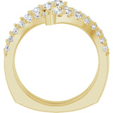 14K Yellow 1 CTW Lab-Grown Diamond Ring Guard