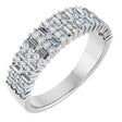 14K White 7/8 CTW Lab-Grown Diamond Anniversary Band