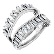 14K White 9/8 CTW Lab-Grown Diamond Ring Guard