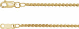 14K Yellow Gold-Filled 1.7 mm Serpentine 16" Chain