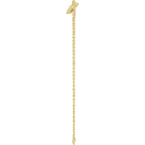 14K Yellow Gold Interlocking Hearts Link 6 1/2-7 1/2" Bracelet