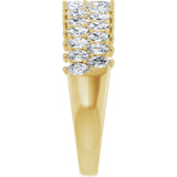 14K Yellow 1 CTW Lab-Grown Diamond Anniversary Band