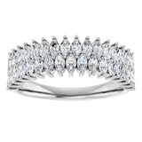 14K White 1 CTW Lab-Grown Diamond Anniversary Band