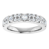 14K White 3/4 CTW Lab-Grown Diamond Anniversary Band