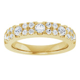 14K Yellow 3/4 CTW Lab-Grown Diamond Anniversary Band