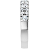 14K White 3/4 CTW Lab-Grown Diamond Anniversary Band