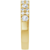 14K Yellow 3/4 CTW Lab-Grown Diamond Anniversary Band