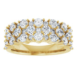 14K Yellow 2 CTW Lab-Grown Diamond Anniversary Band