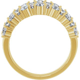14K Yellow 2 CTW Lab-Grown Diamond Anniversary Band