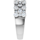 14K White 2 CTW Lab-Grown Diamond Anniversary Band