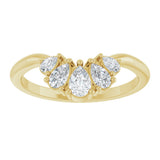 14K Yellow Gold 1/2 CTW Natural Diamond Contour Band