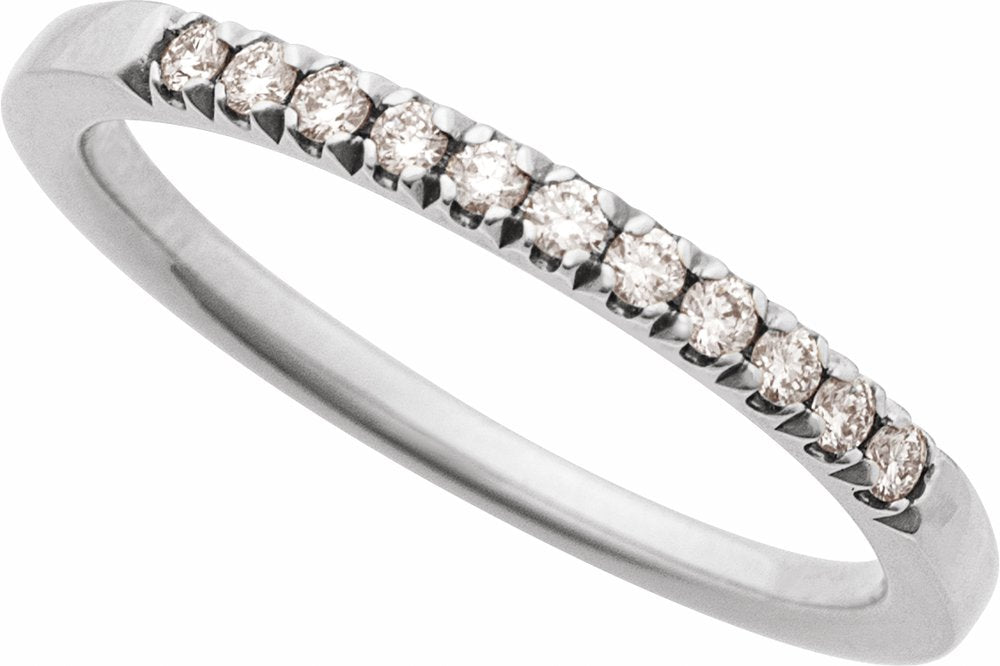 14K White Gold 1/6 CTW Lab-Grown Diamond Stackable Ring