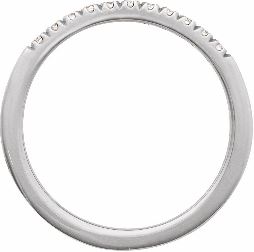 10K White Gold 1/6 CTW Lab-Grown Diamond Stackable Ring