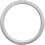 10K White Gold 1/6 CTW Lab-Grown Diamond Stackable Ring