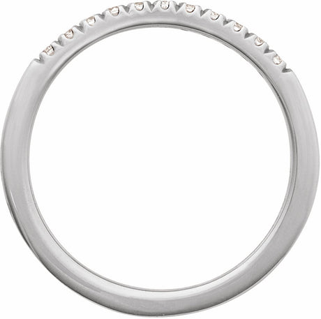10K White Gold 1/6 CTW Lab-Grown Diamond Stackable Ring