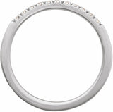 14K White 1/6 CTW Lab-Grown Diamond Stackable Ring