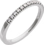 10K White Gold 1/6 CTW Lab-Grown Diamond Stackable Ring