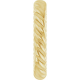 14K Yellow Gold 3.5 mm Skinny Rope Band Size 7