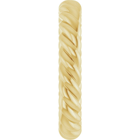 10K Yellow Gold 3.5 mm Skinny Rope Band Size 7