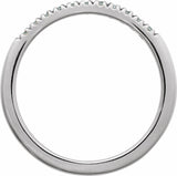 10K White Gold Natural Aquamarine Stackable Ring
