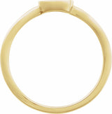 14K Yellow Gold Evil Eye Ring