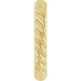 14K Yellow Gold 3.5 mm Skinny Rope Band Size 7.5