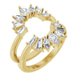 14K Yellow Gold 1 1/6 CTW Natural Diamond Ring Guard