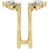 14K Yellow Gold 1 1/6 CTW Natural Diamond Ring Guard