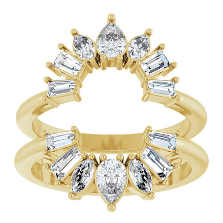 14K Yellow Gold 1 CTW Lab-Grown Diamond Ring Guard