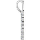 14K White Gold 1/3 CTW Natural Diamond Heart Pendant