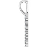 14K White Gold 1/3 CTW Natural Diamond Heart Pendant