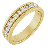 14K Yellow Gold 1/2 CTW Natural Diamond Band